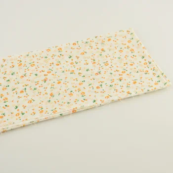 1 парче оранжеви флорални дизайни 50cmx50cm предварително изрязани мазнини четвърт памучни тъкани домашен текстил tida tecido шиене quilting пачуърк