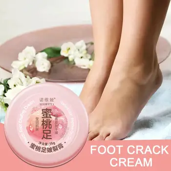 Peach Anti Crack Крем за крака Масло против сушене Crack Feet Cream Heel Cracked Repair Cream Removal Bad Skin Hand Feet Care Mask 15ml